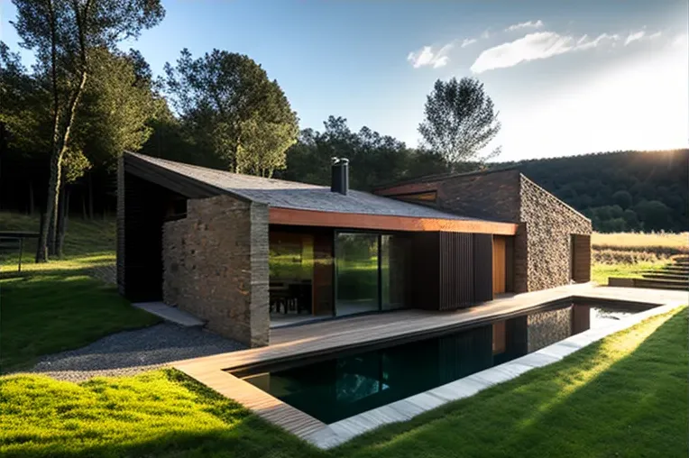 Diseño minimalista y estilo de vida al aire libre: Casa de pizarra y aluminio