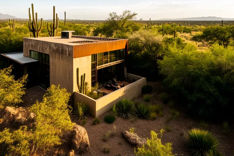 Santuario ecológico con estilo: Casa de lujo con acabados naturales