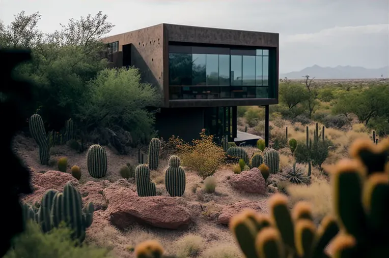 Escape a la naturaleza: Casa de lujo con fachada de piedra natural