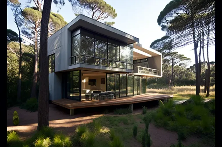 Espectacular villa de diseño vanguardista en medio de la naturaleza