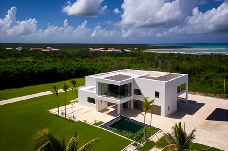 Diseño minimalista y vistas impresionantes en esta casa de Punta Cana