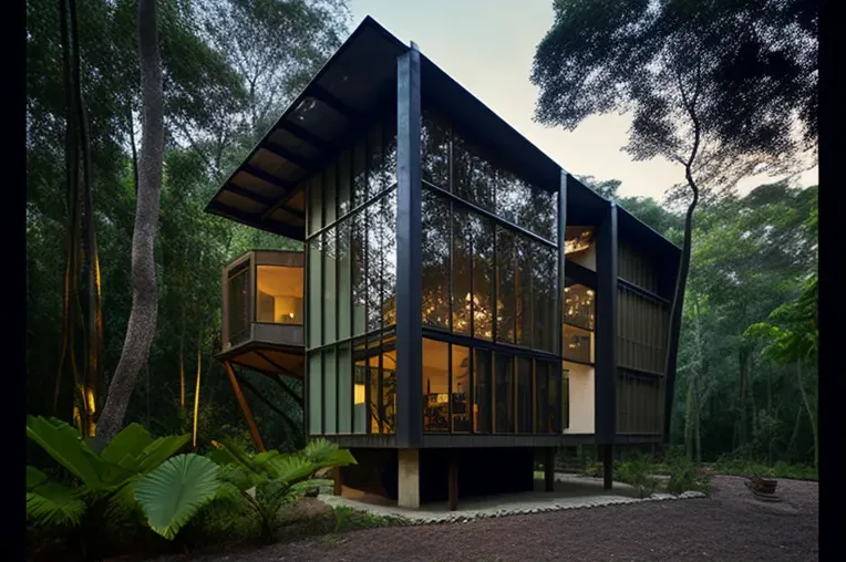 La naturaleza y la tecnología en San Andrés: Casa de lujo con arquitectura ecológica y estacionamiento techado