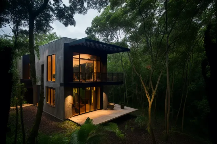 Eco-lujo en San Andrés: Casa de arquitectura ecológica con estacionamiento techado y rodeada de naturaleza