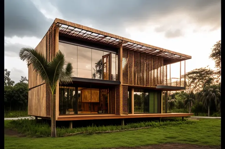 Vivienda sostenible en plena naturaleza: Casa de diseño con vistas impresionantes en Trujillo