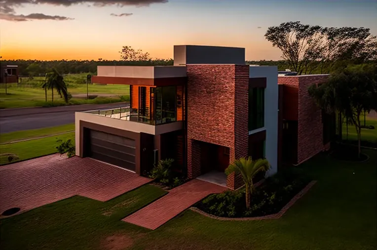 Lujosa vida en Asunción: Casa de acero inoxidable con piscina y jardines con cascadas en una zona con vistas panorámicas