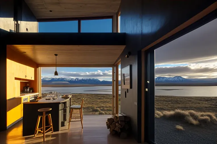 Casa de diseño único con vistas impresionantes en Puerto Natales