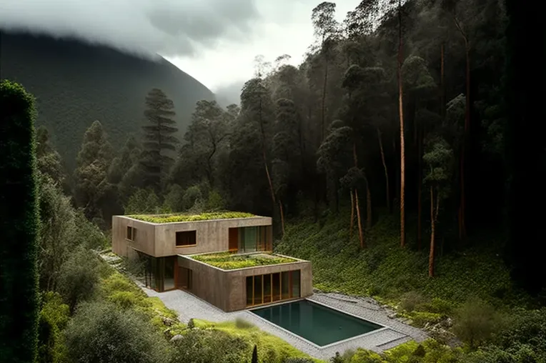 Espectacular villa con piscina privada y vistas al bosque en Perú