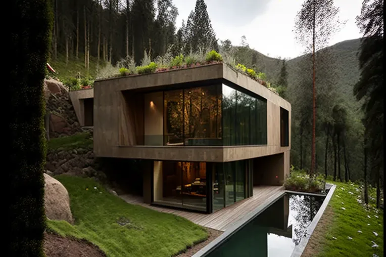 Vivir en armonía con la naturaleza en esta villa de vanguardia con cascadas