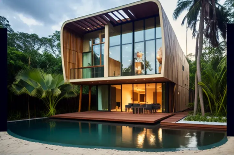 Espectacular vista al mar en Iquitos: Casa de arquitectura moderna con piscina privada