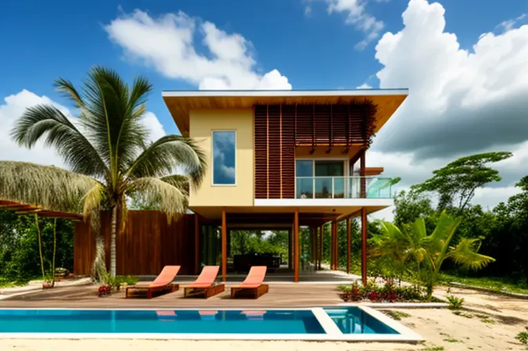 Lujo tropical en Iquitos: Casa moderna con acabados de pizarra, piedra natural y vidrio