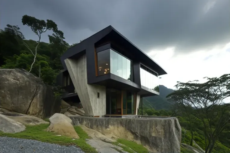 Vistas impresionantes de la naturaleza en una casa de estilo contemporáneo