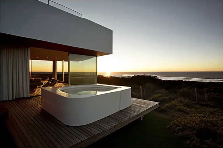 Diseño minimalista y lujo en Punta del Este con vistas impresionantes y jacuzzi privado