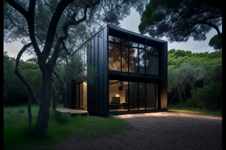 Diseño Innovador y Privacidad en Menorca: Casa de Fibra de Carbono y Aluminio