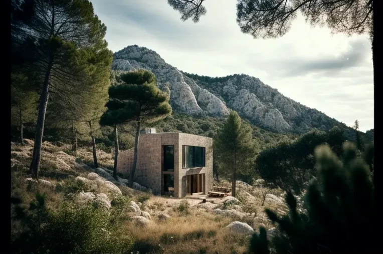 Experimente la armonía entre la naturaleza y la tecnología en esta casa de lujo ecológica