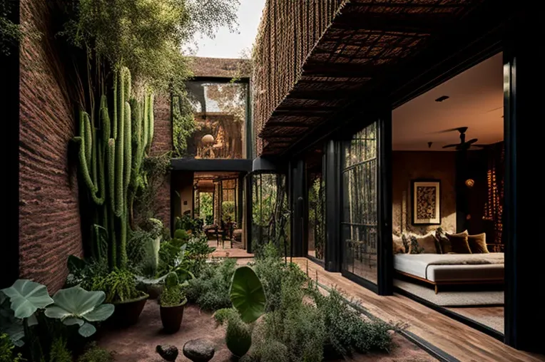 Casa de ensueño en plena naturaleza con jardines privados y cascadas