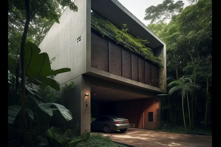 La Casa de acero inoxidable y hormigón armado con fachada elíptica en la jungla de Caracas