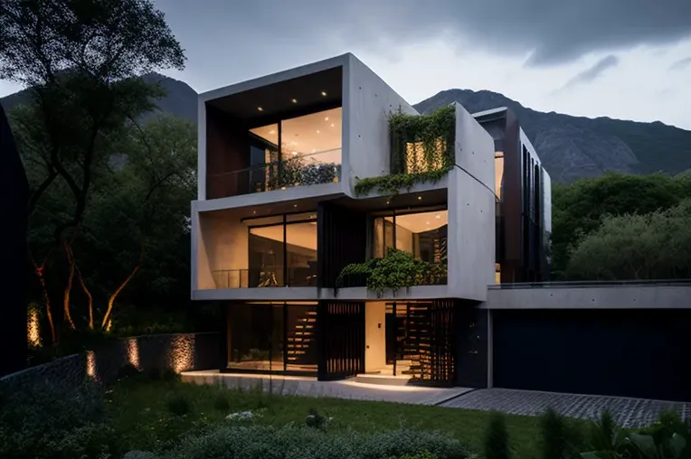 Vive en un oasis moderno con vistas panorámicas en esta Villa de diseño en Monterrey