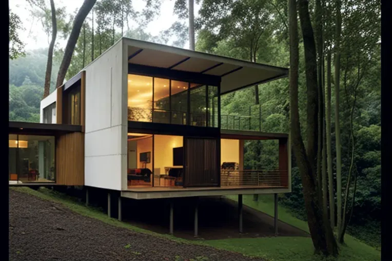 Villa minimalista rodeada de naturaleza en Cali