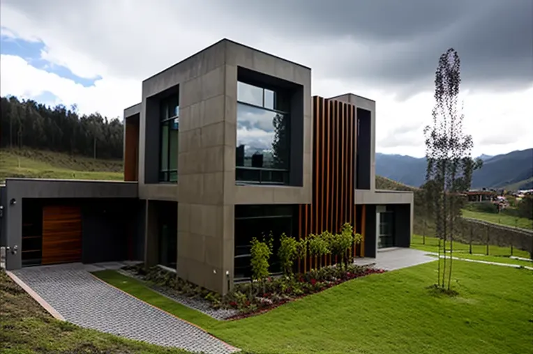 Vida sostenible en un área privada y residencial: Casa ecológica con techos altos en Cuenca