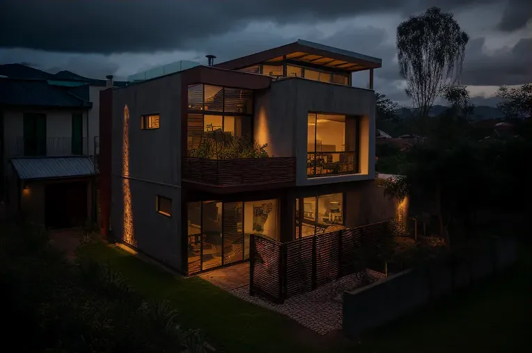 Eco-luxury en Cuenca: Casa de arquitectura ecológica con techos altos y estacionamiento techado