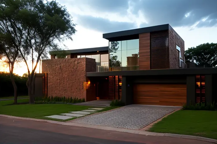 Casa de ensueño con fachada de piedra natural en Paraguay