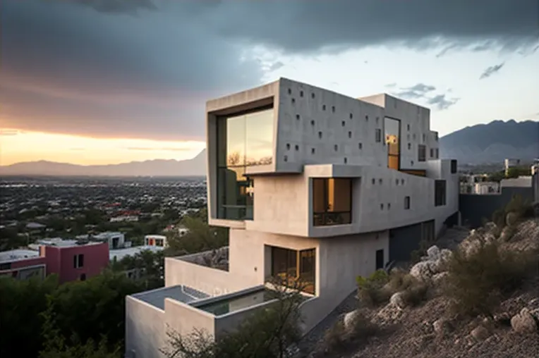 La naturaleza en casa: Casa moderna con vistas impresionantes en Monterrey