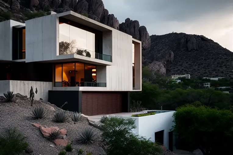 Escape a la tranquilidad en una casa moderna con vistas panorámicas y piscina al aire libre en Monterrey