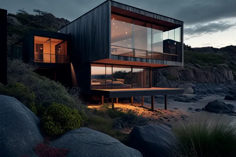 La Villa de ensueño en Pucón: con vistas al mar y cascadas privadas