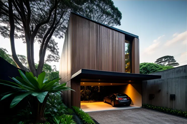 Arquitectura moderna y vistas impresionantes en una villa de hormigón visto, madera laminada, aluminio y pizarra