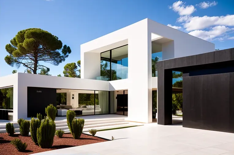 Villa contemporánea con vistas impresionantes en Ibiza