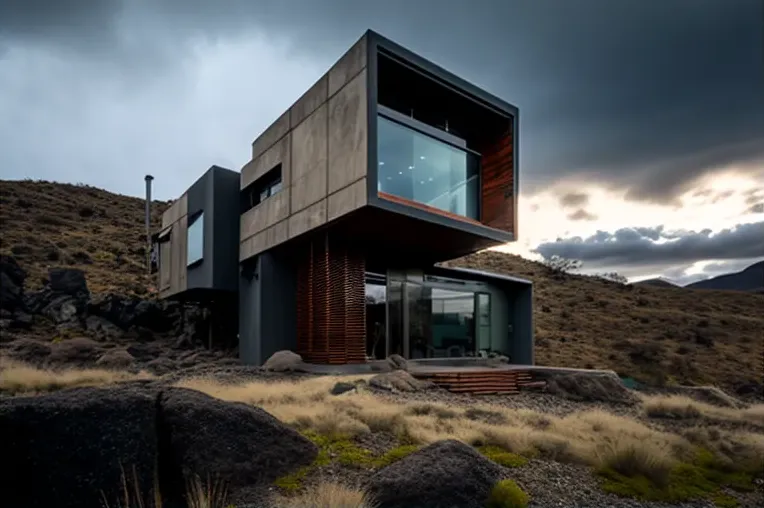 Villa minimalista con vistas panorámicas en Galápagos