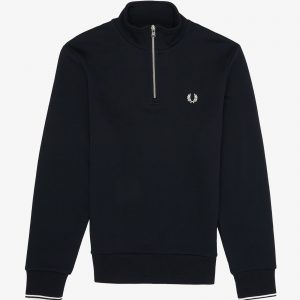 Fred Perry Half Zip Sweatshirt Navy
