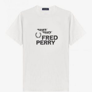 Fred Perry Printed T-Shirt White