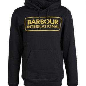 Barbour International Pop Over Hoodie Black