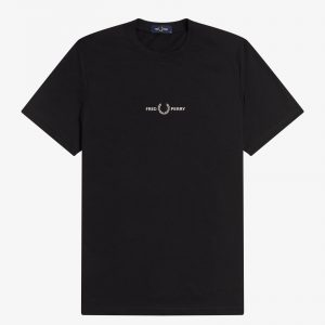 Fred Perry Embroidered Logo T-Shirt Black