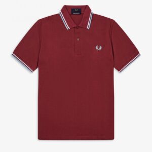 Fred Perry Reissues Original Twin Tipped Polo Maroon White Ice