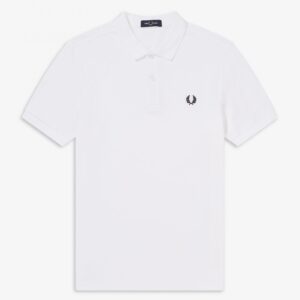 Fred Perry Slim Fit Plain Polo White