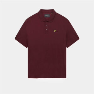 Lyle & Scott Men's Plain Polo Shirt - Burgundy