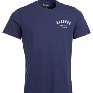 Barbour Preppy T-Shirt Tee New Navy