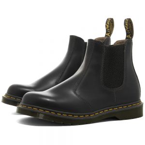 Dr. Martens Vintage 2976 Chelsea Boot Made in England Quilon Black