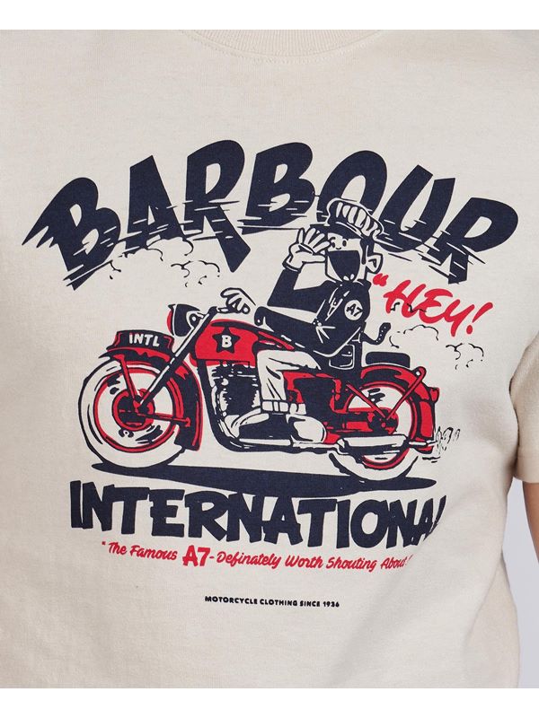 Barbour International Legendary A7 T-Shirt Mist - Picture 8 of 8