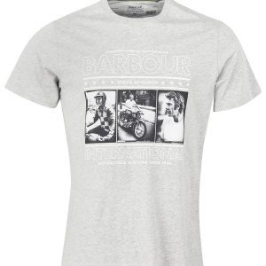 Barbour International SMQ Reel T-Shirt Grey Marl