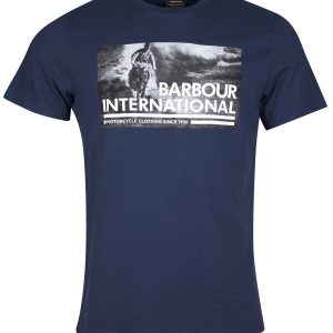 Barbour International Photo History T-Shirt Navy
