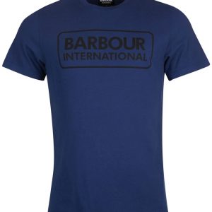 Barbour International Essential Large Logo T-Shirt Regal Blue