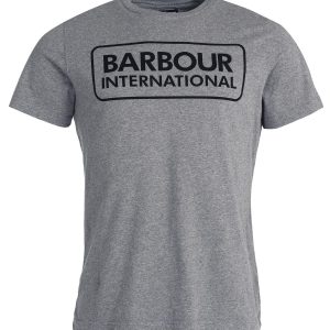 Barbour International Essential Large Logo T-Shirt Anthracite
