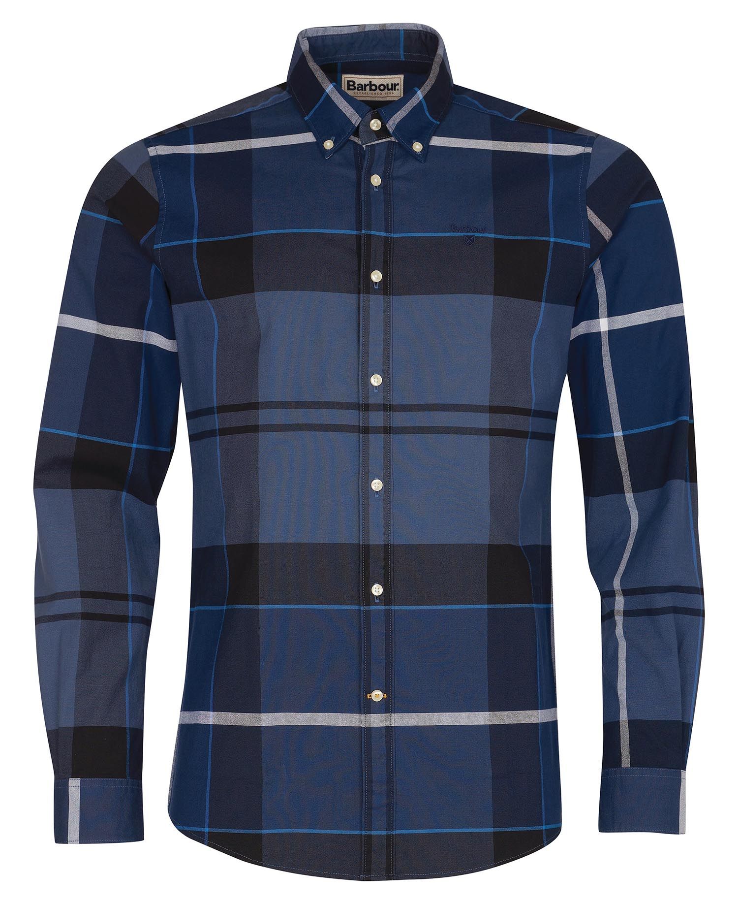 Barbour Sutherland Tailored Shirt Inky Blue UK