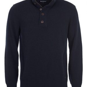 Barbour Patch Half Zip Navy