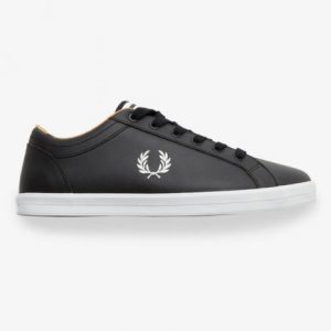 Fred Perry Baseline Leather B1228 Black