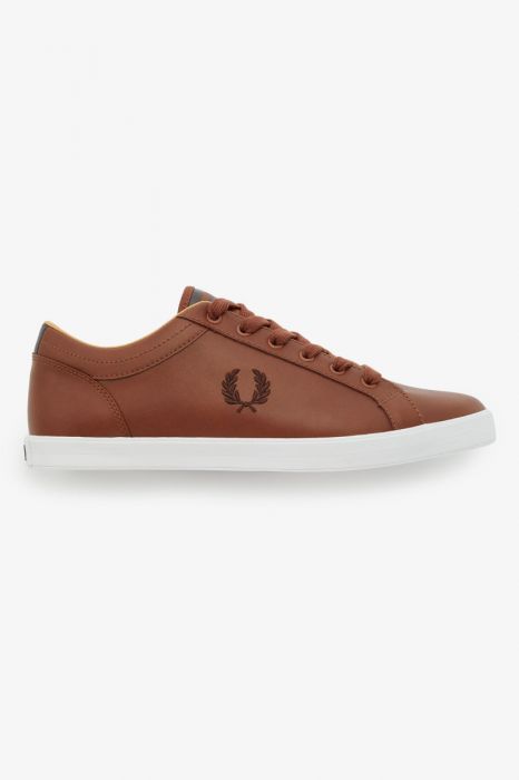 Fred Perry Baseline Leather B1228 Tan - Picture 5 of 8