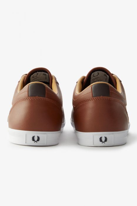 Fred Perry Baseline Leather B1228 Tan - Picture 7 of 8